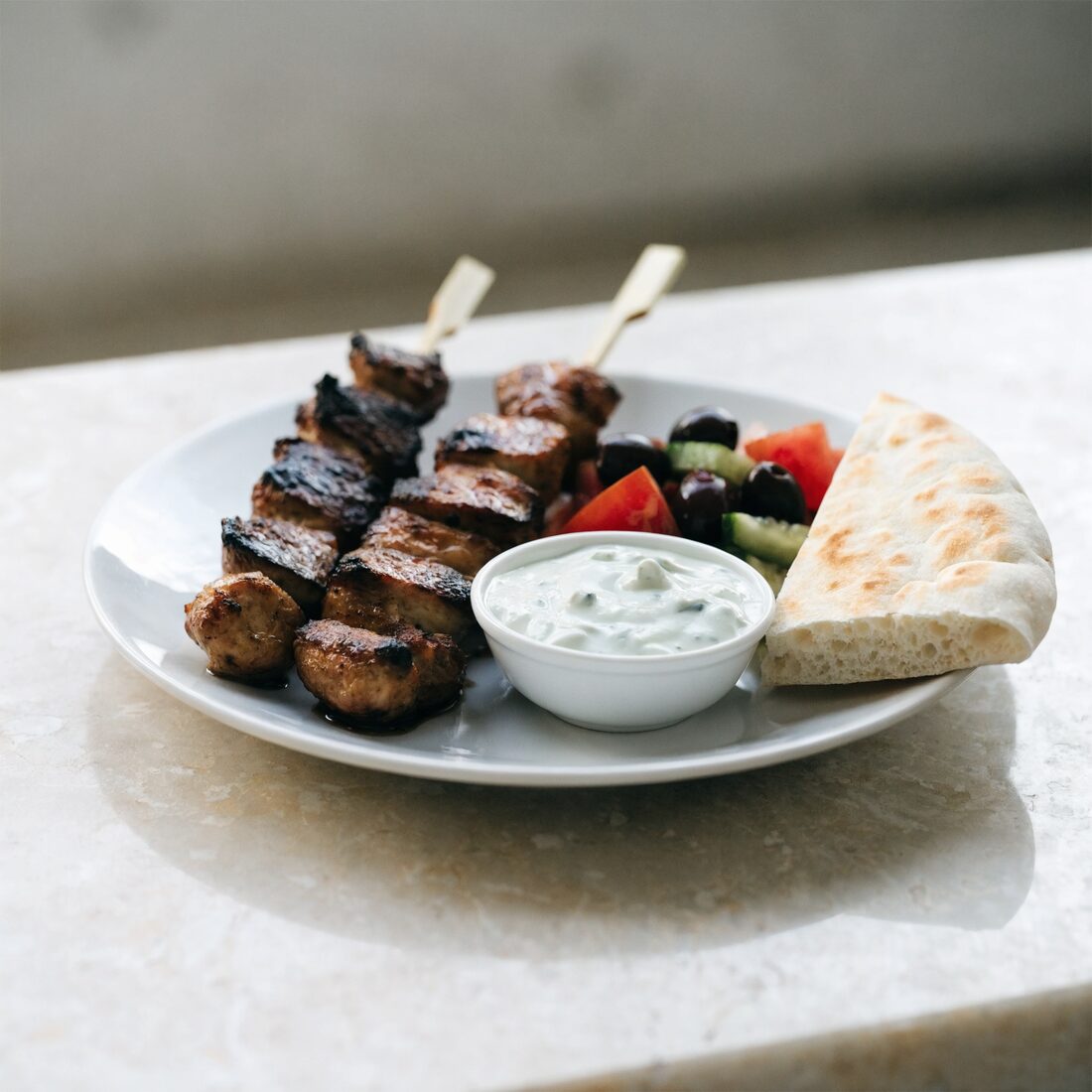 Two skewers of our savory grilled chicken